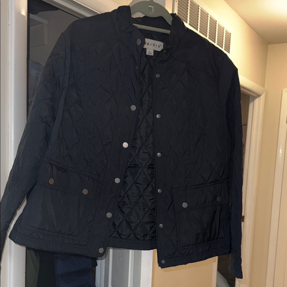 Ava & Viv Charcoal Quilted Jacket